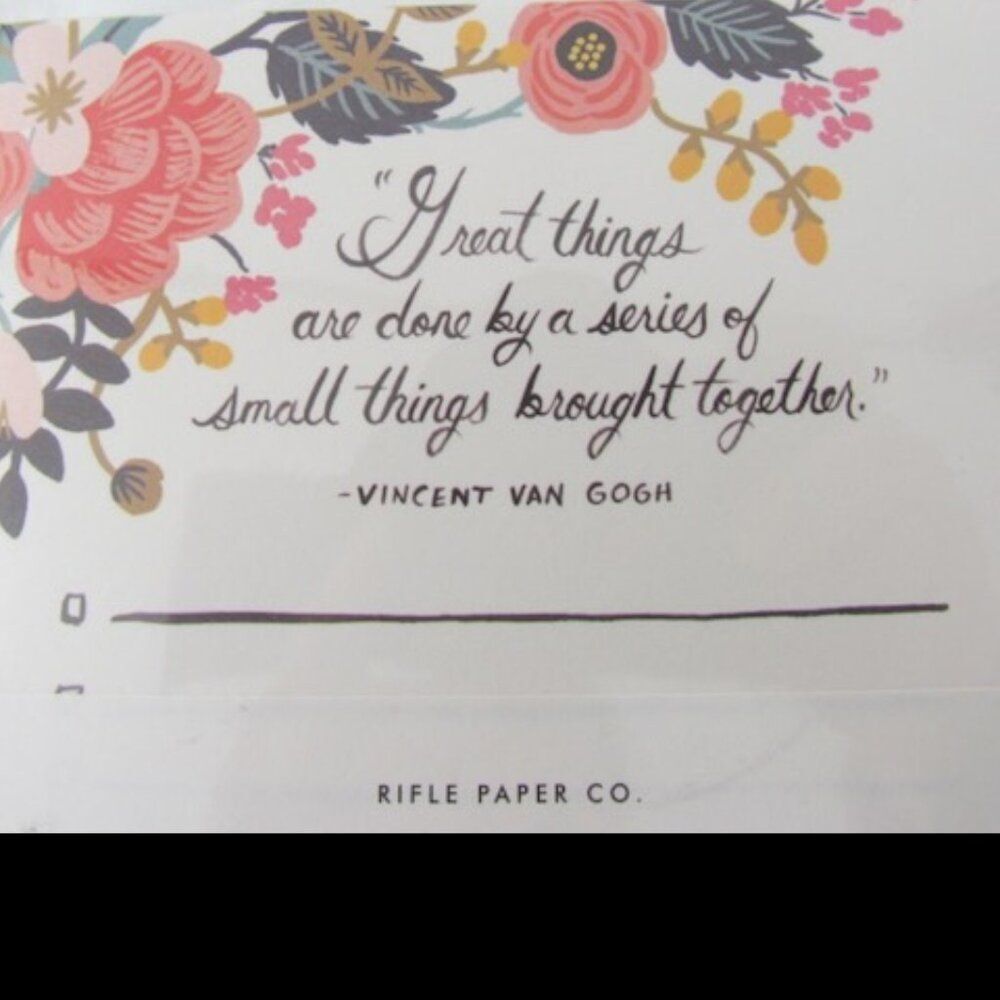 Rifle Paper Co Notepad To Do List Inspirational Quote Pages